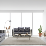 Sofa Set- Black Blossom