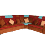 Corner Sofa- Fabric Multicolour