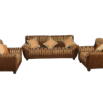 Sofa Set- Glossy Brown