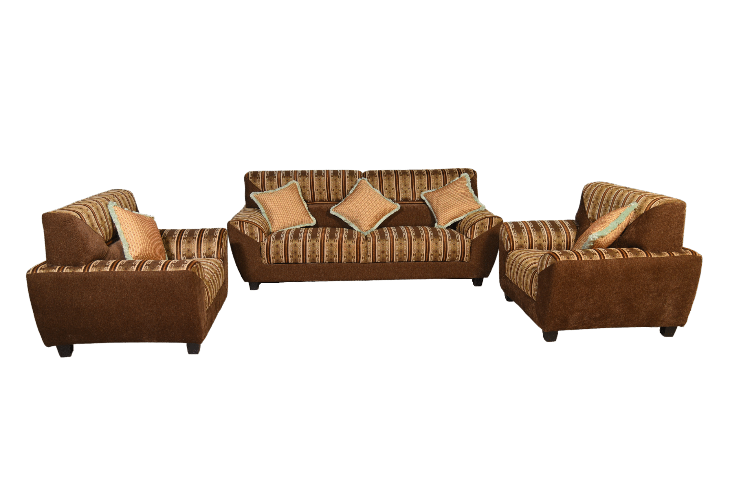 DSC_2771 Sofa Set- Glossy Brown - Image 1