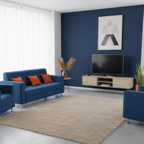 Sofa Set- Deep Blue