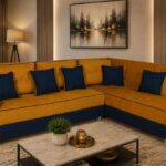 Corner Sofa- Radiant Yellow