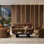 Sofa Set- Classic Brown