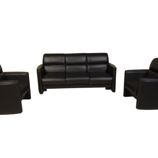 Sofa Set- Sturdy Black