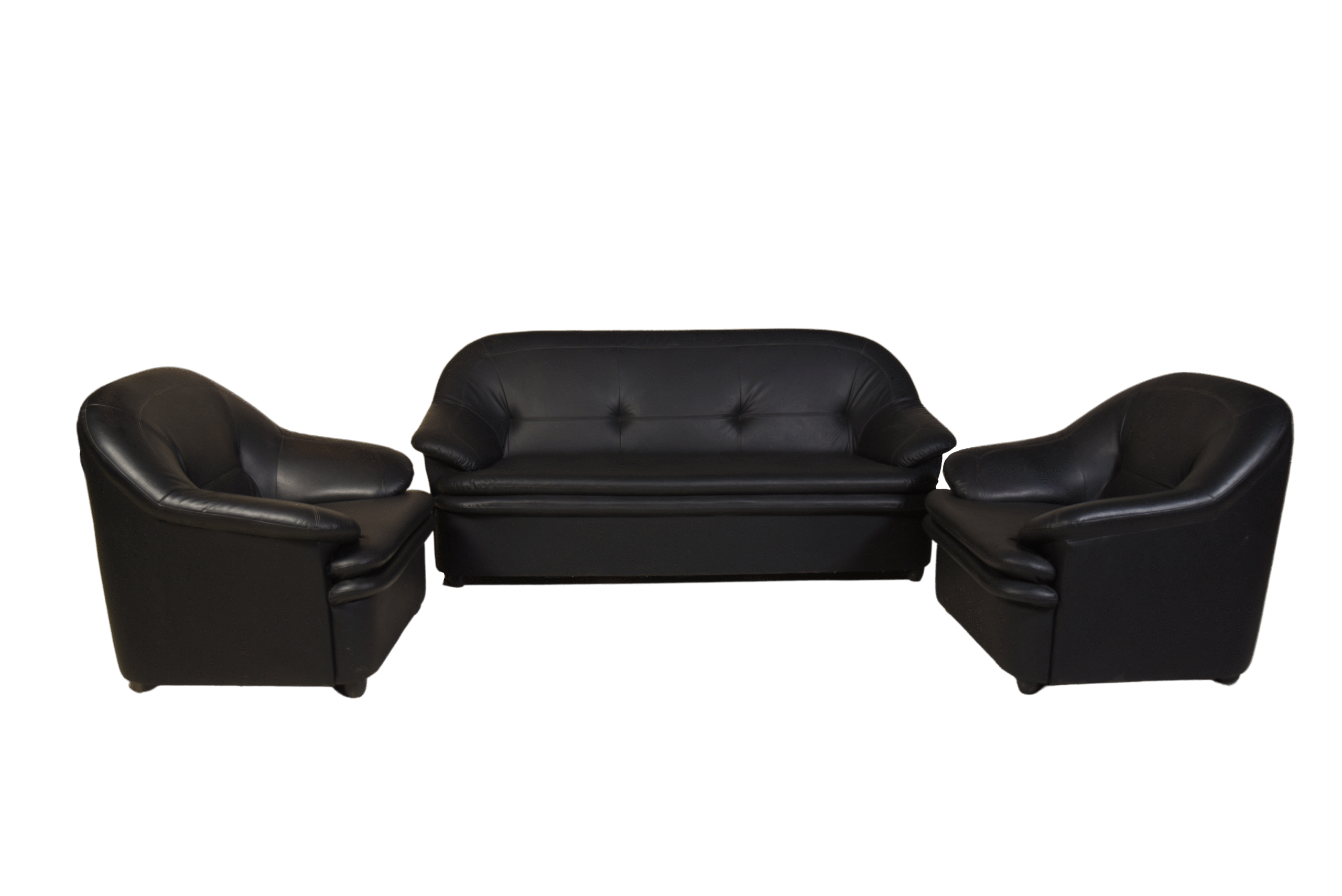 DSC_3385 Sofa Set- Sleek Black - Image 1