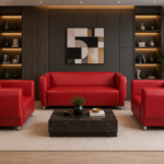 Sofa Set- Burgundy Luxe