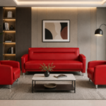 Sofa Set- Bold Red