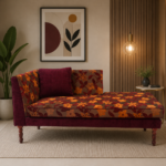 Sofa- Classic Burgundy Bloom