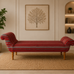 Diwan Cot- Striped Elegance