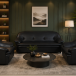 Sofa Set- Sleek Black