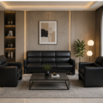 Sofa Set- Sturdy Black