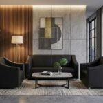 Sofa Set- Rustic Black