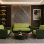 Sofa Set- Elegant Olive