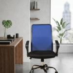 Stylish Blue Adjustable Desk Chair